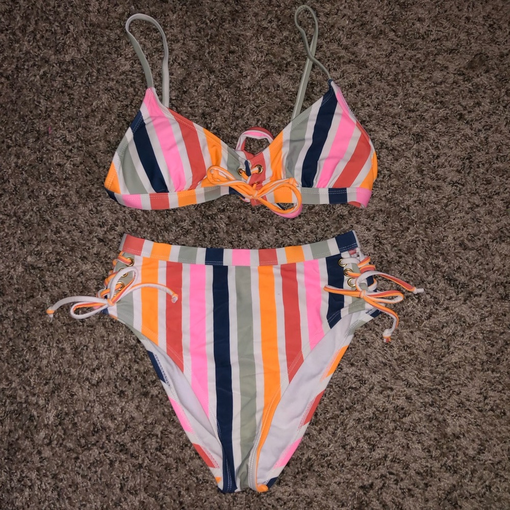 Striped swimsuit